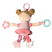 Kelly Baby Princess Doll 10" Plush Rattle Clip On Lovey Toy Pram Toy Girls ~NEW