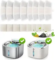 oneisall 8pcs Replacement Filters for PW04 3.5L Wireless Cat Water Fountain （for Fountain in Model PW04
