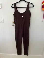 NWT Vuori Women’s DreamKnit Mahogany Heather Halo Essential Jumpsuit Large $128