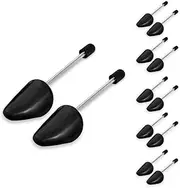 [JZS] Shoe Stretcher Practical Plastic Adjustable Length Shoe Tree for Sneakers Shaper Boot Holder Prevent Creasing for Men Women 5 Pairs (Black,Women)