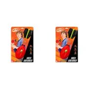 2PK NERF Sports Pocket Vortex Howler Foam Football Kids Toy Orange 5y+