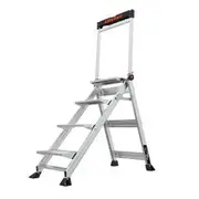 LITTLE GIANT JUMBO STEP 4 Step Aluminium Step Ladder w/ Handrail 11904-440