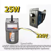 25W Adjust Speed Controller & Motor Electric Variable Adapter AC Gear Motor Box