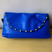 BNWT Cynthia Rowley Royal Blue Studded Clutch