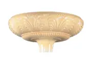 B&P Lamp 14 1/2" Dia. Torchiere, Nu-Gold