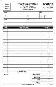 Custom 3 Part Forms /Invoice/Sales Receipt/Estimate/Quote/Proposal TMG111