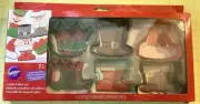 NEW Wilton Metal Christmas Cookie Cutters Set of 7 Hats Boots Round