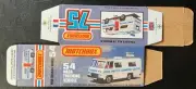 Matchbox Superfast #54 NASA Tracking Vehicle ‘77-‘82 Type L Repro Box