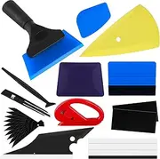 Arayker 12 Pcs Car Window Film Tint Tool Kit Vinyl Wrap Tool Kit Automotive Tint Squeegee Tool Kit Glass Protective Film Installation Kit Automotive Window Tinting Kit