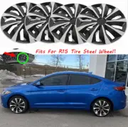 15" Set of 4 Wheel Covers Hub Caps fits R15 Tire & Steel Rim For Hyundai Elantra (for: Hyundai)