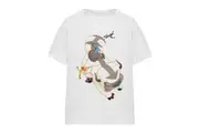 Avatar: The Last Airbender Unisex Adult Hang On Appa T-Shirt (White) - UTTV15473