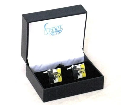 52134 WEST COAST EAGLES AFL MENS TEAM LOGO COLOUR GIFT BOX CUFF LINKS CUFFLINKS