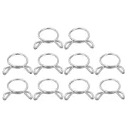 10 Pcs Fuel Line Hose Tubing Spring Clips 15.5mm Water Pipe Spring Clip Clamps