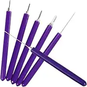 1 Set Paper Quilling Tool Set Quilting Supplies Crafts Quilling Tool Paper Slotted Craft Pen Paper Rolling Pen Quilling Pen Kit Home Paper Quilling Pen Stainless Steel Purple