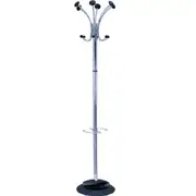 Alba Chromy Coat Rack Jacket Umbrella Hats Cap Chrome