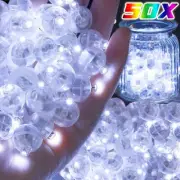 10/50PCS LED Balloon Lights Mini Colorful Flashing Luminous Tumbler Ball Lamp La