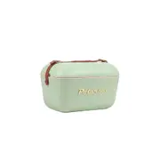 Polarbox Gold 12L Cooler Box Container w/ Adjustable Leather Strap Sage