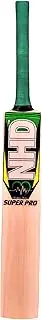 NHD Super PRO Green Kashmiri Poplar Willow Cricket Bat for Tennis Ball (SH), Tan, Full