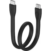 COMSOL LC7800 25Cm Silicone USB-C To USB-C Lead Black