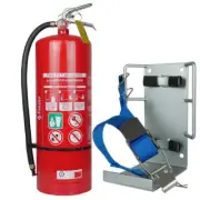 9L Air/Water Fire Extinguisher with HD Metal Wall Mount Bracket Strap