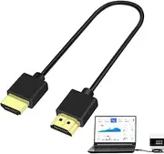 Thin HD Cables – Flexible Cord for TV | Soft Adapter Cable for Projector Setup | 4K High-Speed Cable for PC Monitor | Ultra Slim HD Wire for Car Display, Connector Cord