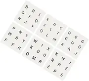 ERINGOGO 6 Sheets Large Print Cube Stickers for Low Vision Puzzle Cube Decals Easy to Apply Letter Stickers for Enhanced Accessibility Black Lettering