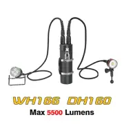 Archon WH166 DH160 Canister Rechargeable Underwater Diving LED Flashlight Torch