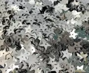 2,000 pcs 10mm Metallic Silver Star Shaped Loose Sequins Sewing Crafts