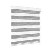 Blackout Zebra Roller Blind Curtains 120x210 Grey