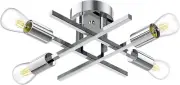 4-Light Sputnik Ceiling Light Farmhouse Flush Mount Ceiling Light Industrial Spu