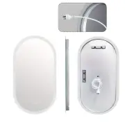 NNEOBA NNEWF 1-Piece Oval Backlit LED Bathroom Mirror with Anti-Fog