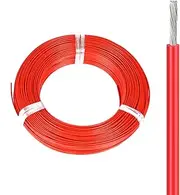 32-200FT Tinned Copper Electronic Wire 28-18AWG High Flexibility Red PVC Cable 80℃ 300V Suitable for Electronic Equipment Circuit Board Sensor(32FT(10M),28AWG-Red)