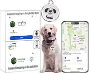 sotfkd Dog Tracker-Airtag Dog Collar-Android Airtag-GPS Tracker for Dogs-Pet Tracker | Android and iOS Universal | No Charging Required | No Monthly Fee | Works with Any Collar
