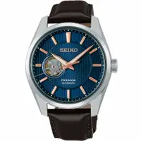 在飛比找PChome24h購物優惠-黑標SEIKO 精工 Presage 新銳開芯機械錶(6R3