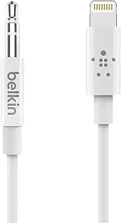 Belkin (AV10172bt03-WHT) Quality 3.5 mm Audio Cable With Lightning Connector, White