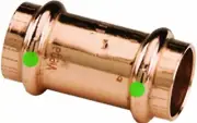 Viega 78047 ProPress Zero Lead Copper Coupling with Stop 1/2-Inch P x P, 10-Pack