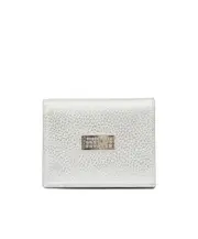 MM6 Maison Margiela Numeric Logo Plaque Bifold Wallet One size Silver