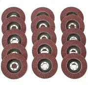 HDVCRNBAVW 15Pcs/Set Professional Flap Discs 115mm 4.5 Inch Sanding Wheels Discs 40/60/80 Grit Grinding Wheels Blades For Angle Grinder exhaust gasket