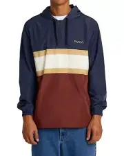 RVCA Meyer II Packable Anorak Men's Jacket, Moody Blue, Small