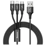 Phone Cable Baseus Rapid Series Fast Charging Type-C 3 in 1 Micro Lightning Type-C