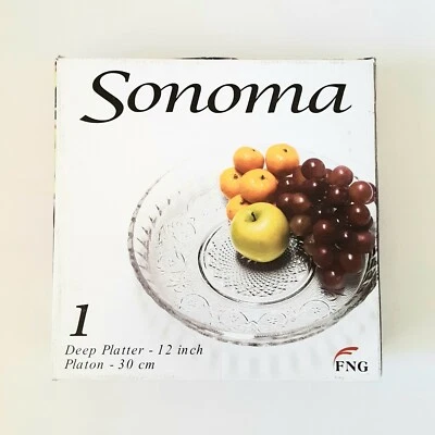 Sonoma Deep 12 Inch Glass Platter