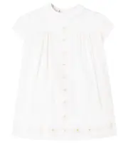 [Gucci Kids] Gucci Kids Baby cotton and silk muslin dress M 18-24 white