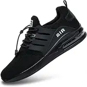 BOGOVER Men's Walking Shoes Non Slip Running Tennis Shoes Breathable Lightweight Air Cushion Sneakers for Tennis Gym Jogging