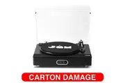 Jam Black Sound Stream+ Bluetooth 5.1 Vinyl Record Player Home Turntable Set