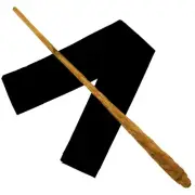 14" Mahogany Wood Griffindor Wizards Magic Wand Wicca Pagan w/ Free Velvet Bag