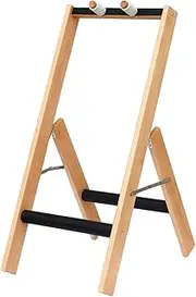Vaveren Multiple Guitar Stand Wood Foldable Lightweight Non Scratch Padding Guitar Holder Guitar Rack for Bass Guitar Case Bag Studio, hold 2 Guitar