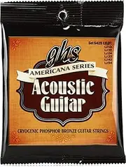 GHS Strings S425 Americana Series Phosphor Bronze Acoustic Guitar Strings, Light