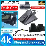 Plug and Play 4K 2160P Wifi DVR Dash Cam Camera for Ford Edge Endura 2015-2024