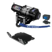KFI Winch Kit 2000 lb For Polaris Sportsman 700 2002-2003 (Steel Cable)