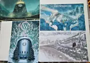 RARE gruesome 4 Snowpiercer Train Posters 17x11 TV Jennifer Connely Daveed Diggs